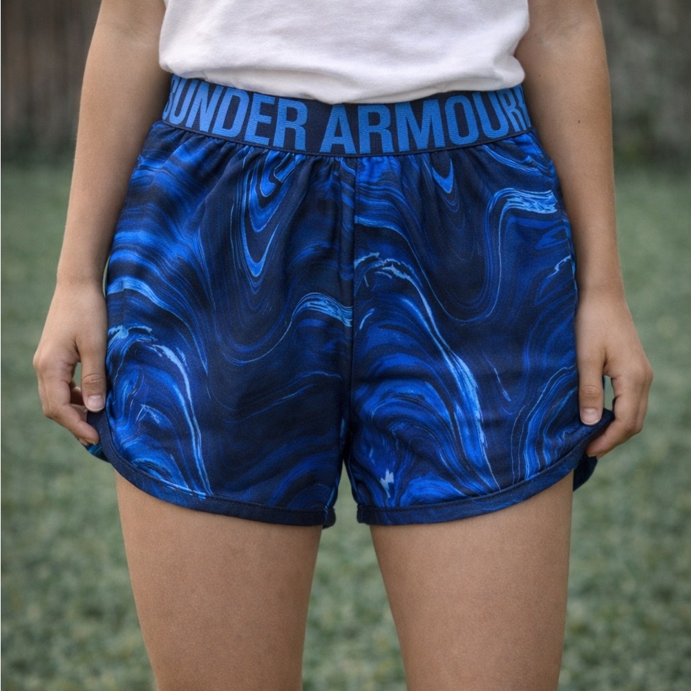 Under Armour Kids Blue Marble Shorts